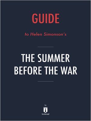 cover image of Summary of the Summer Before the War